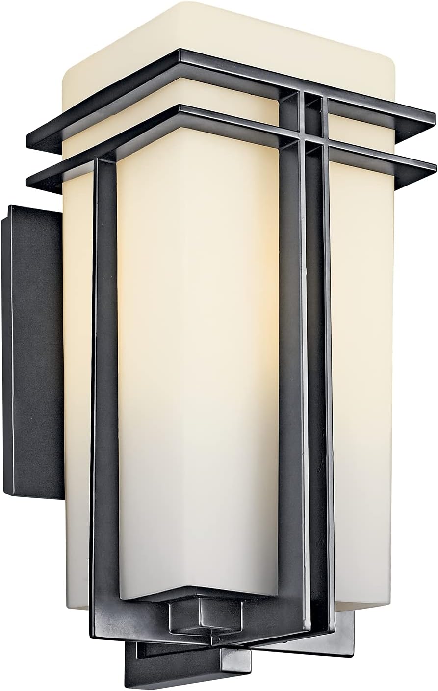 1 Light Black Outdoor Wall Light G97072
