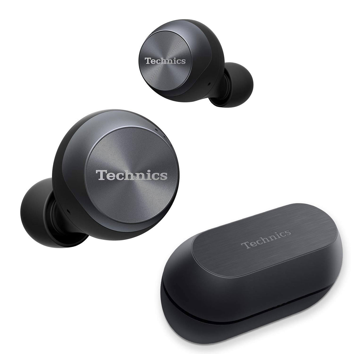 Black Wireless Noise-Canceling In-Ear Earphones with Mic Q236