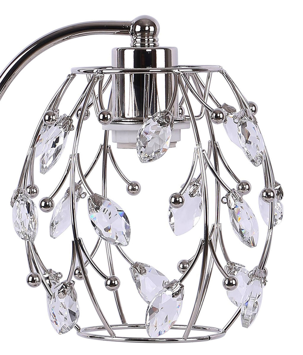 Polished Nickel Task Lamp with Crystalline Metal Shade (2-Pack) R16076