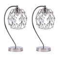 Polished Nickel Task Lamp with Crystalline Metal Shade (2-Pack) R16076