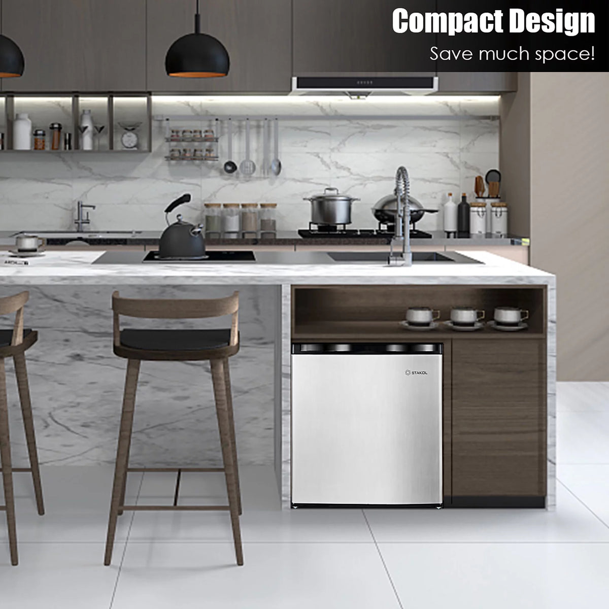 1.1 cu.ft. Compact Single Door Upright Freezer T12932