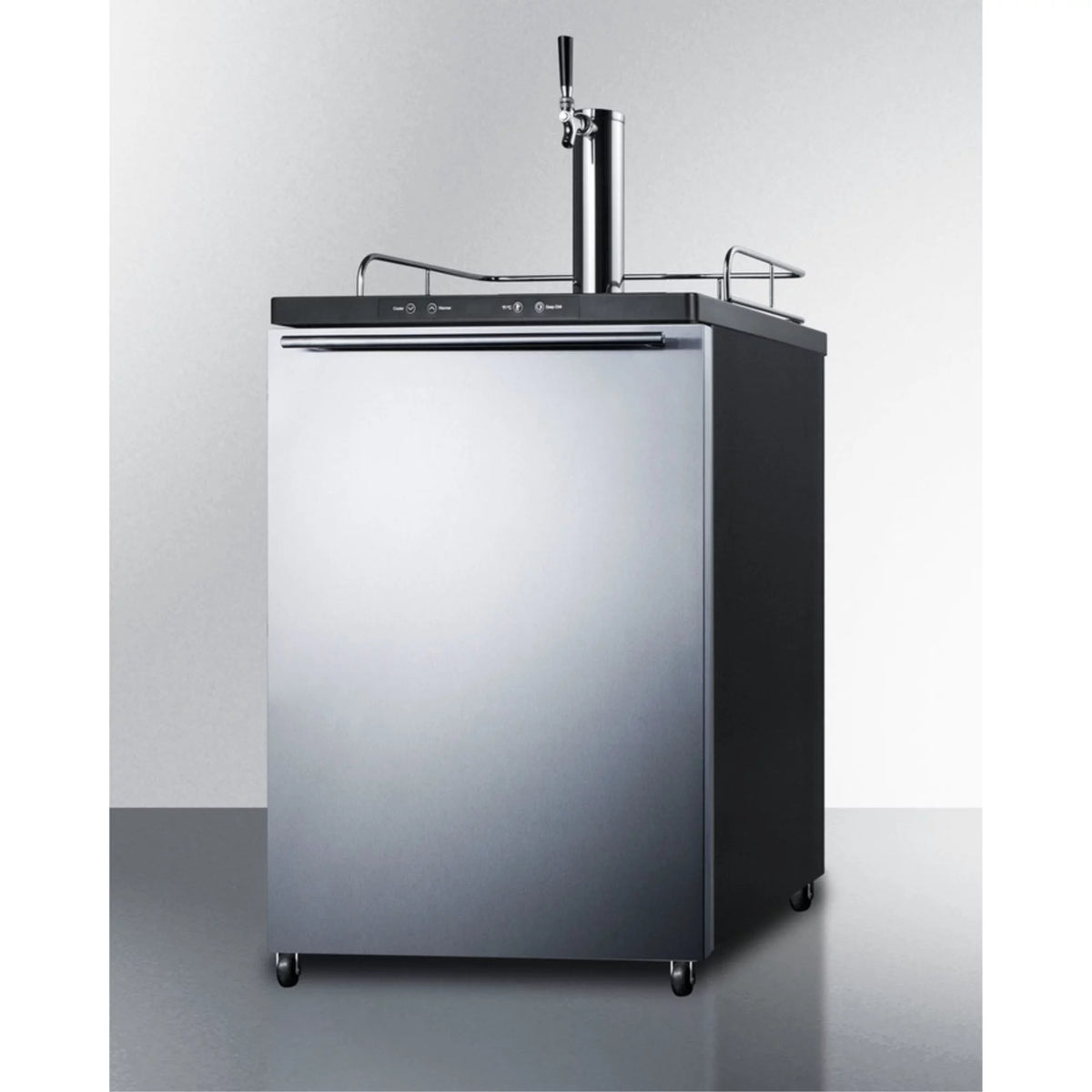 Freestanding Beer Dispenser with Digital Thermostat and Stainless Steel Door K3723