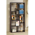 Modern Cube Bookcase in Cappuccino Finish U916