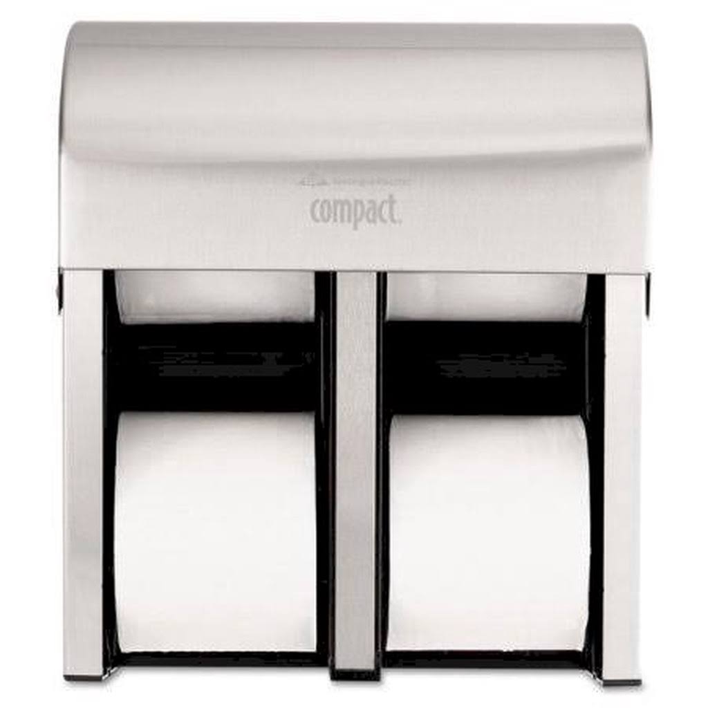 Compact Coreless Quad-Roll Vertical Bathroom Tissue Dispenser U30163