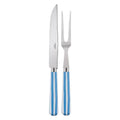 White Stripe Light Blue Carving Set Z7927