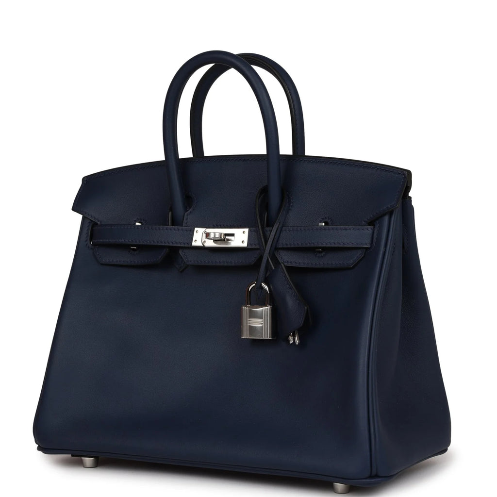 Bleu Navy Swift Palladium Hardware Bag F482550