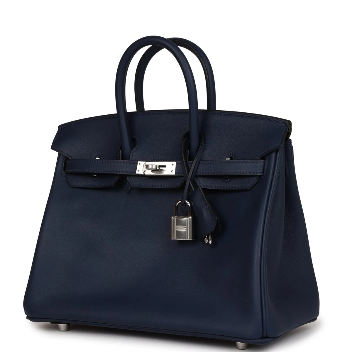 Bleu Navy Swift Palladium Hardware Bag F482550