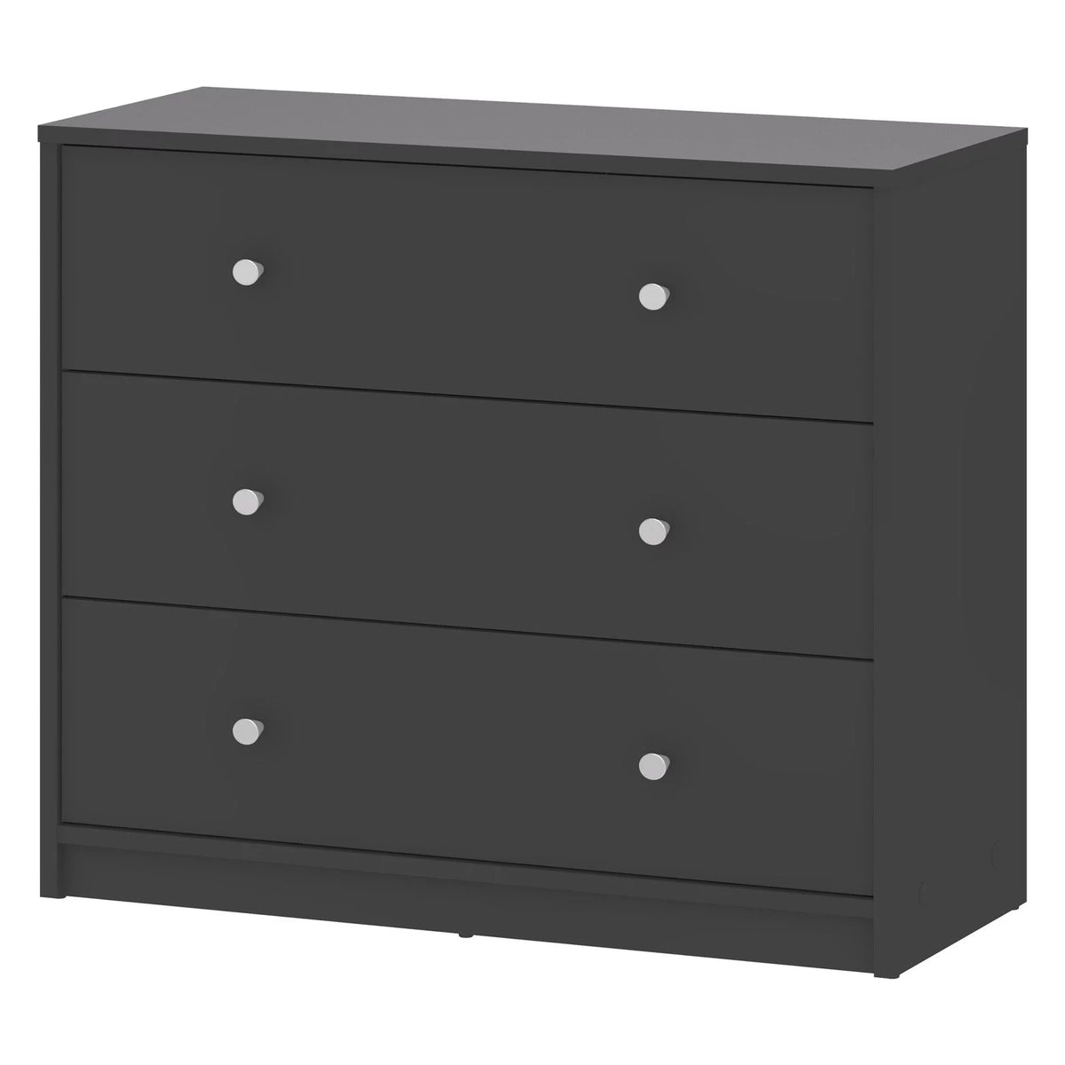 White 3 Drawer Dresser F8331