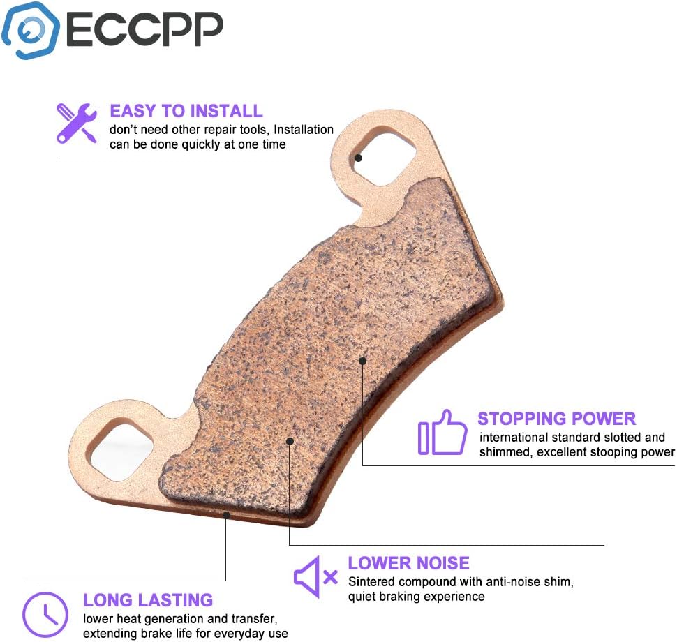 Brake Pads Front and Rear Sintered Replacement Kits Pack of 2 G10095