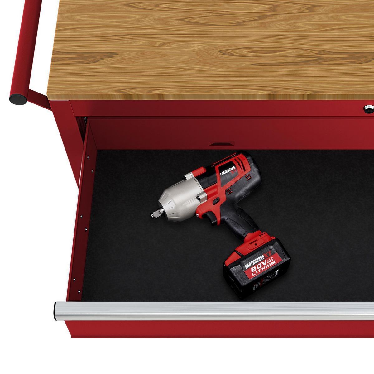 46 in. Mobile Workbench with Solid Wood Top G67780
