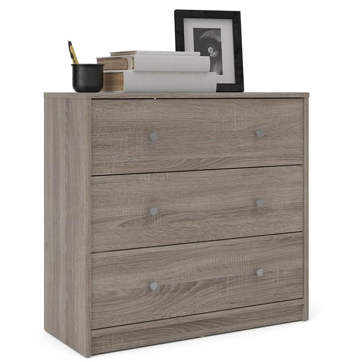 White 3 Drawer Dresser F8331