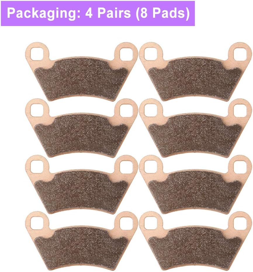 Brake Pads Front and Rear Sintered Replacement Kits Pack of 2 G10095