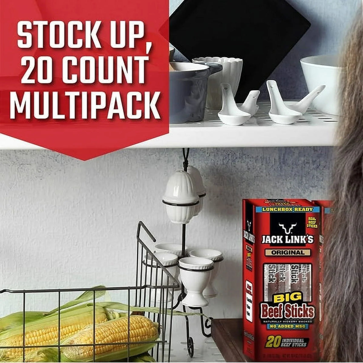 Original Beef Jerky Stick, 0.92 oz, 20-count O26985