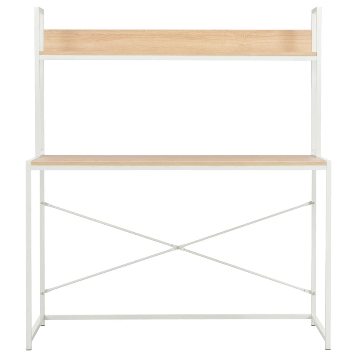 White and Oak Computer Desk I920