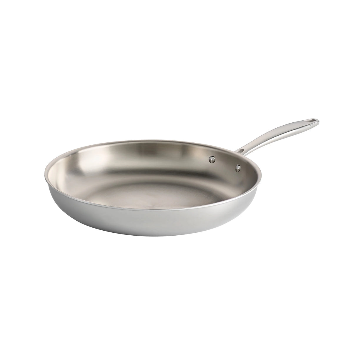12" Tri Ply Clad Stainless Steel Fry Pan O971