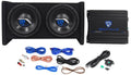 1000w Dual 10" Car Subwoofer Enclosure with Mono Amplifier and Amp Kit I235662