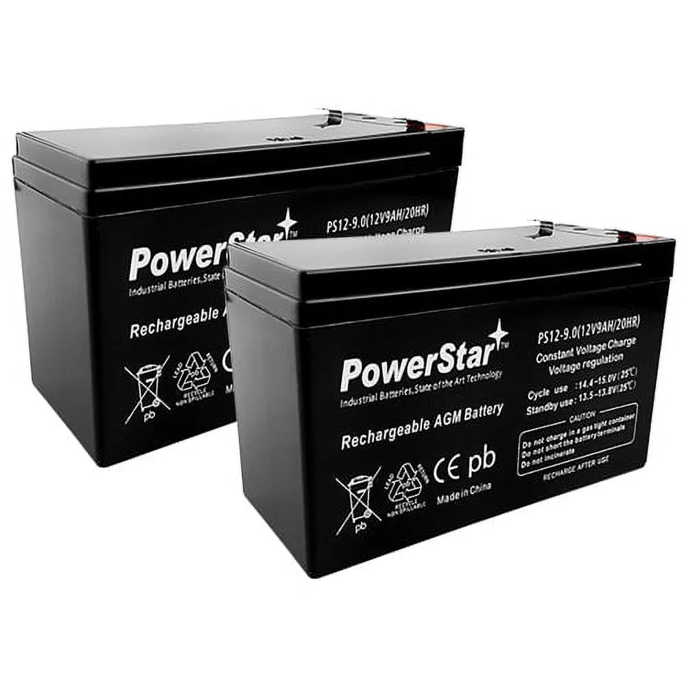 12V 9AH Sealed Lead Acid Battery 2Pack F533