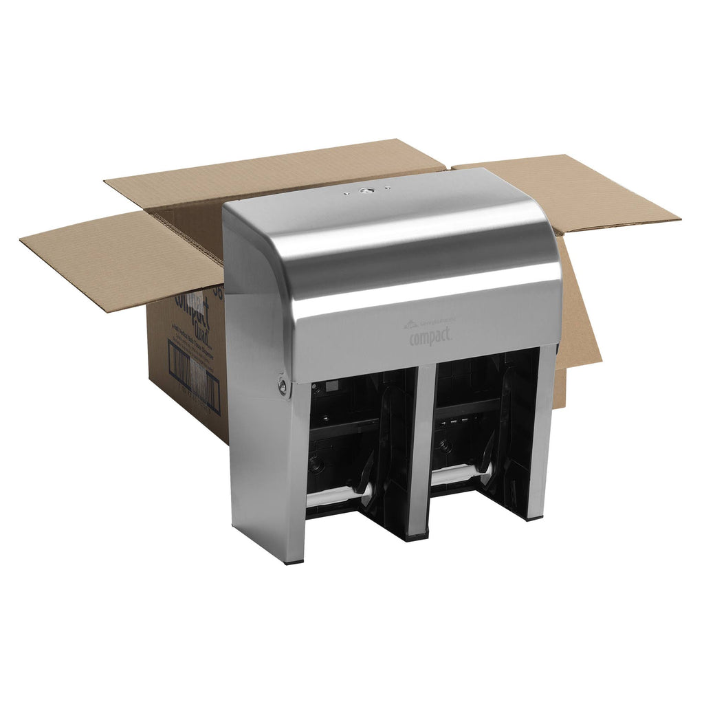 Compact Coreless Quad-Roll Vertical Bathroom Tissue Dispenser U30163