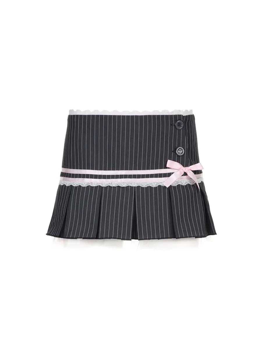 Stripped Ribbon Skirt L99571