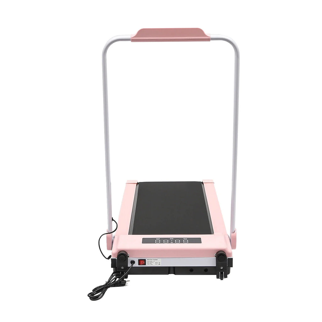 Folding Compact Treadmill 220 lbs Capacity Pink/Black V181