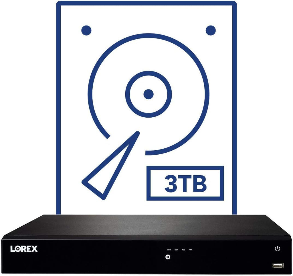 16-Channel 4K Ultra HD NVR Security System with 8 IP Security Cameras and 3TB Hard Drive W1586