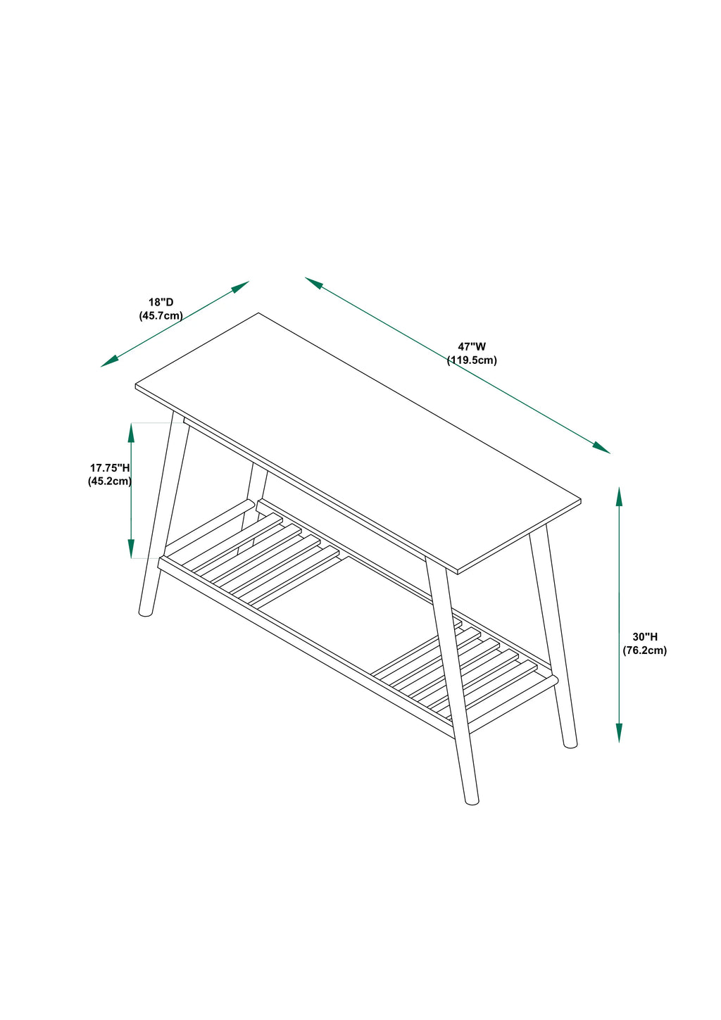 Walnut Console Table K638