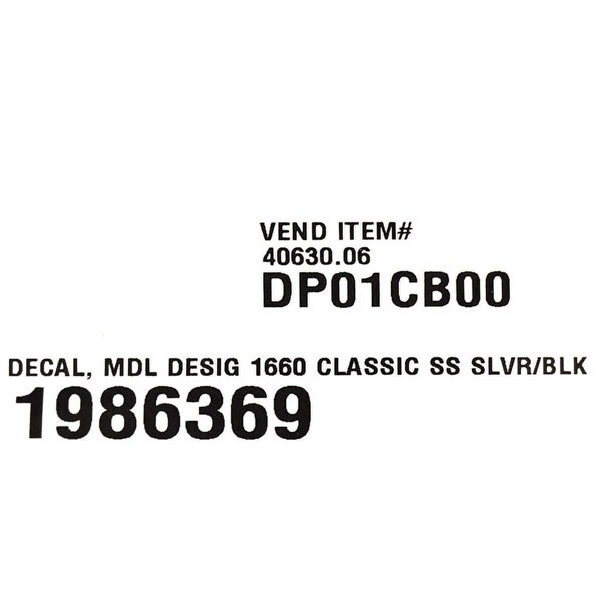 1660 Classic SS Silver Boat Decal (Pair) A9733