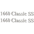 1660 Classic SS Silver Boat Decal (Pair) A9733