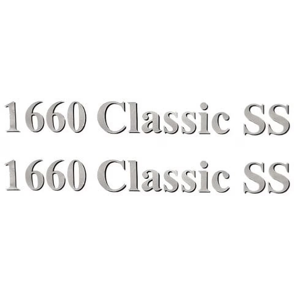 1660 Classic SS Silver Boat Decal (Pair) A9733