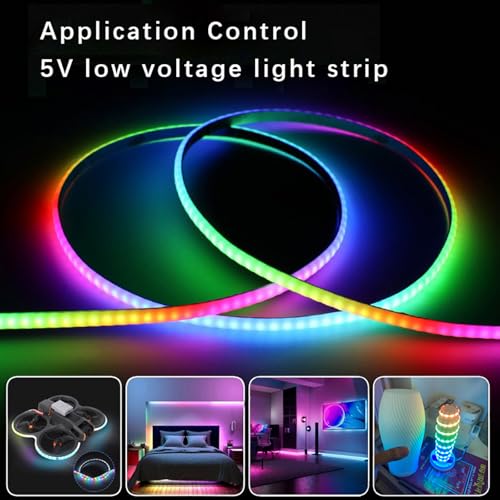 Ultra-Thin 5mm USB LED Light Strip with APP Control 160LEDs 4.92ft C3922