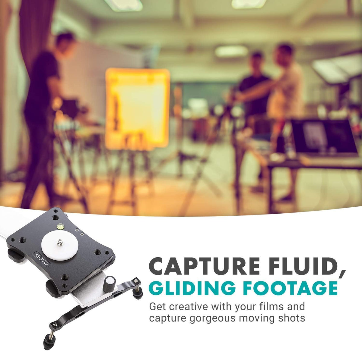 Panoramic 180° Circular Camera Sliding Track System with Roller Bearing Sliding Platform A198