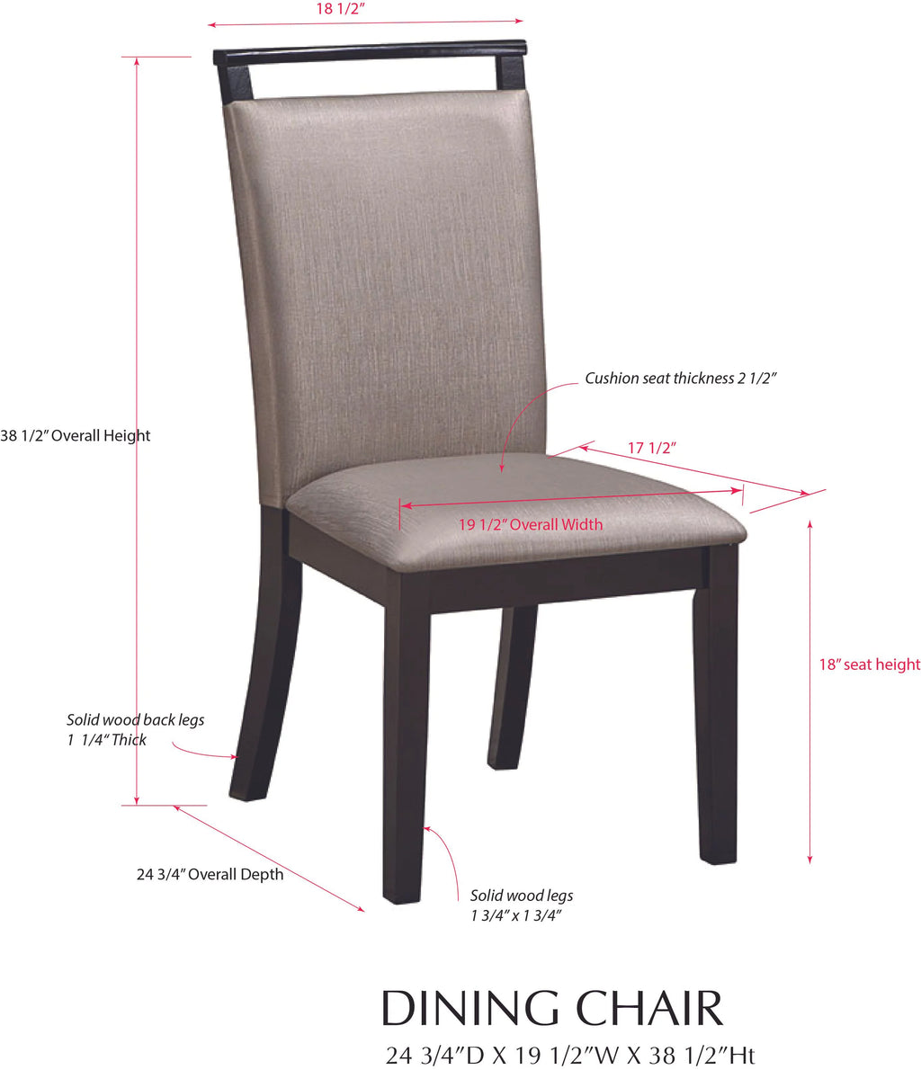 7 Piece Gray Fabric White Wood Dining Set G51291