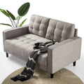 Soft Gray 2-Seater Loveseat Z891998