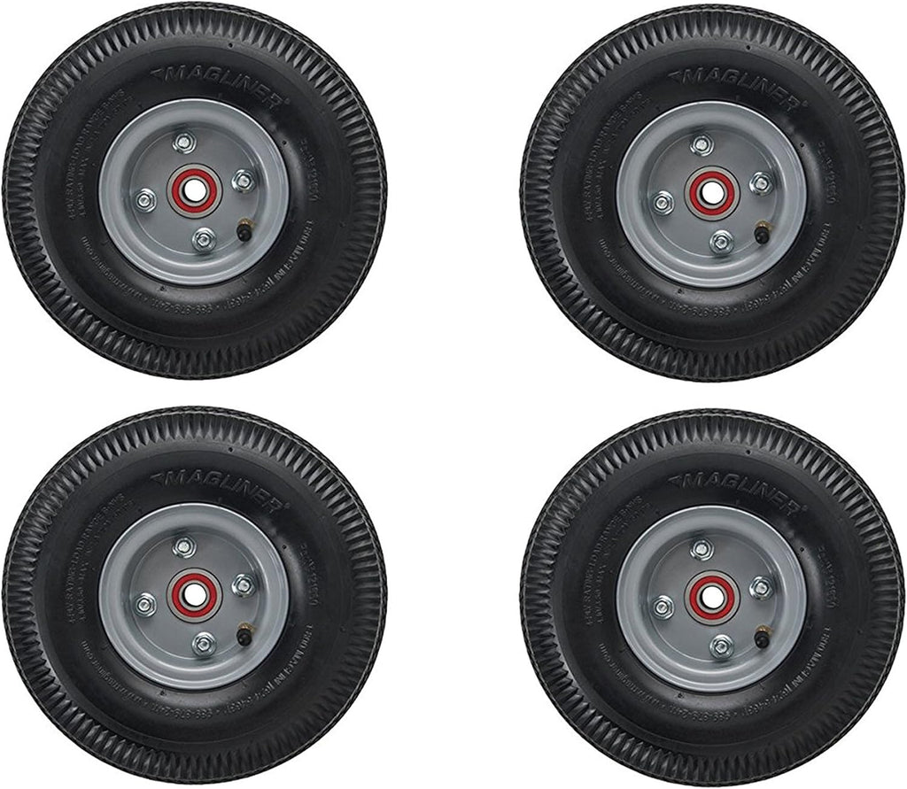10" x 3.5" Pneumatic Wheel for Hand Truck (2 Pack) Z459