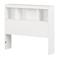 Twin Pure White Bookcase Headboard S882