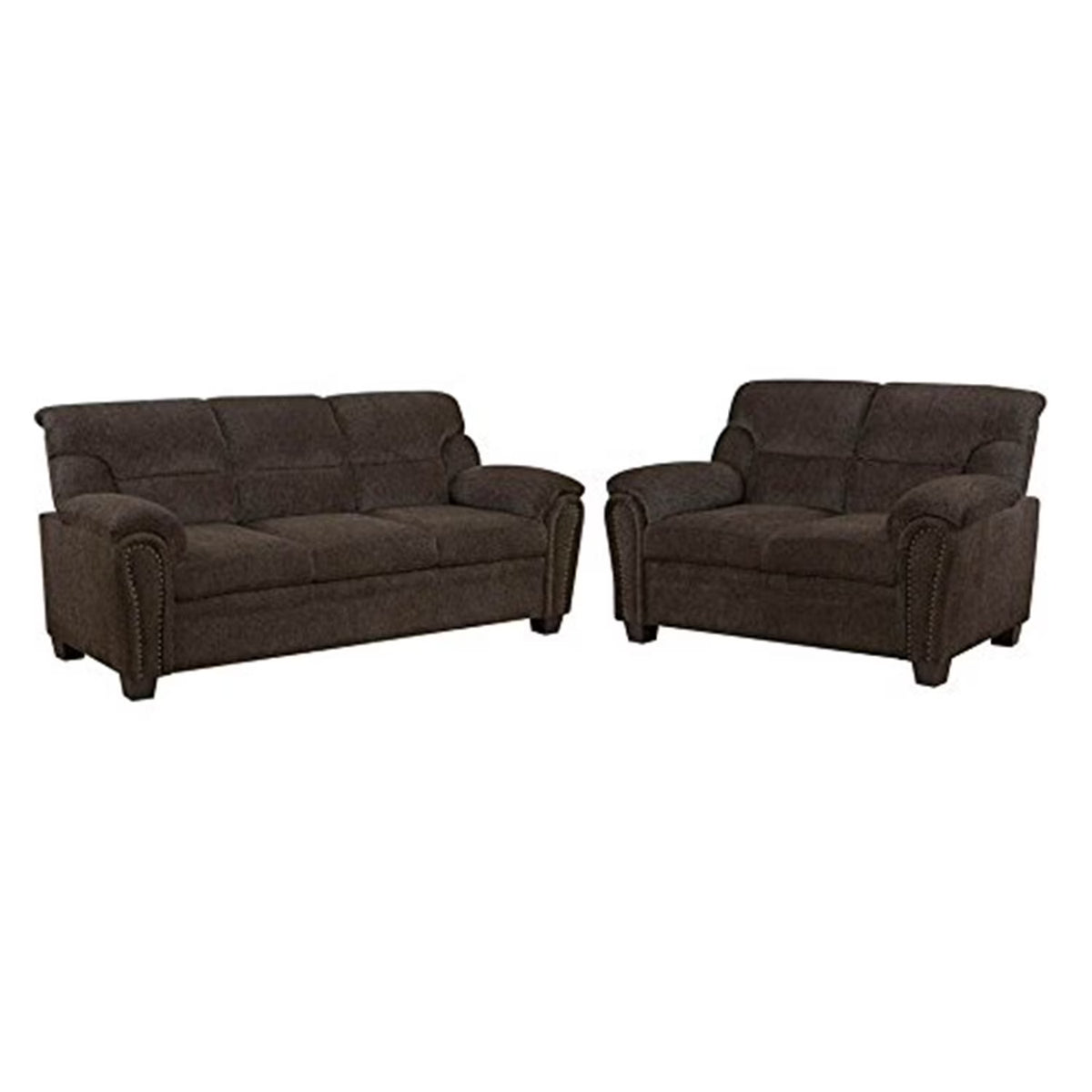 Upholstered Pillow Top Arm Living Room Set Y11324