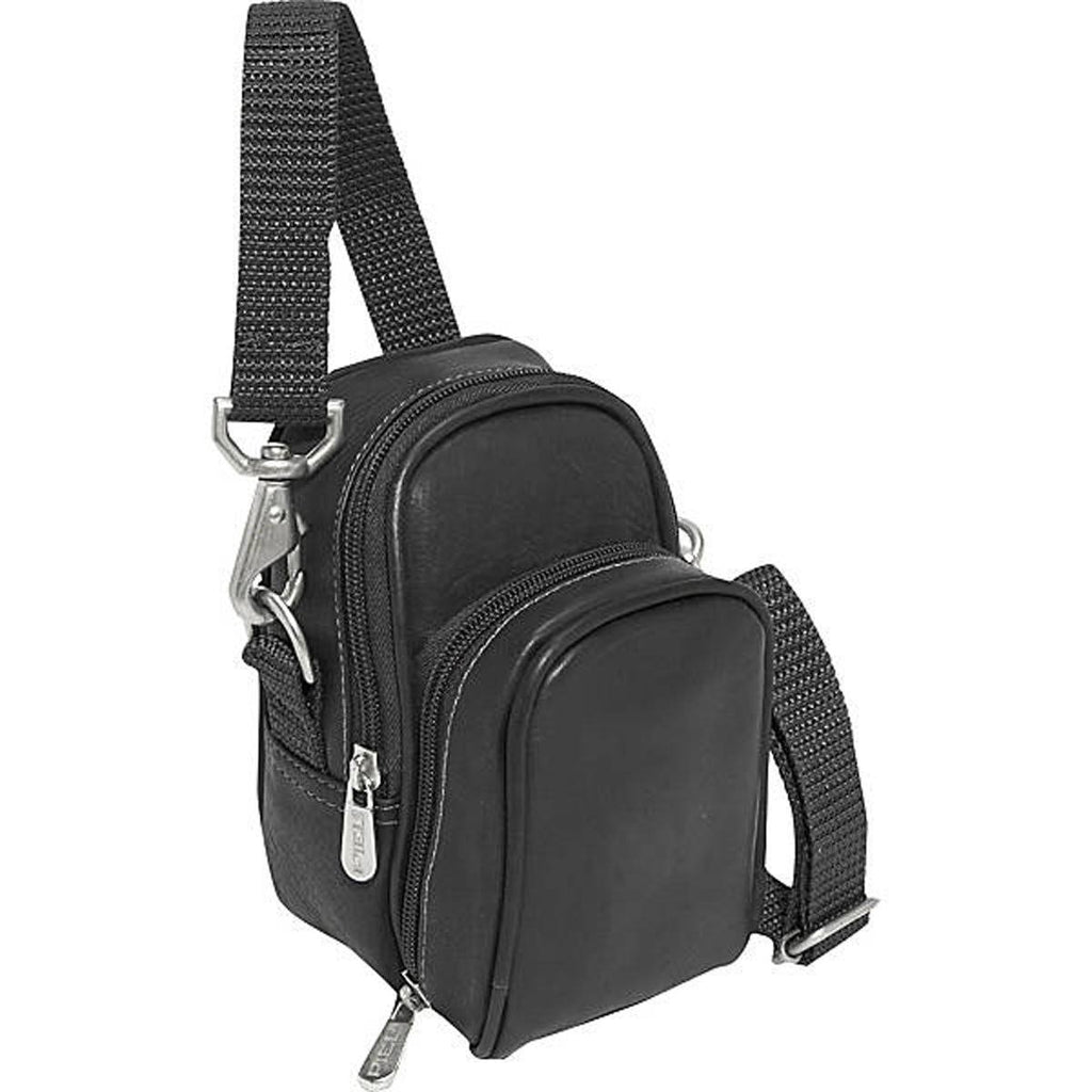 Black Leather Camera Bag V547