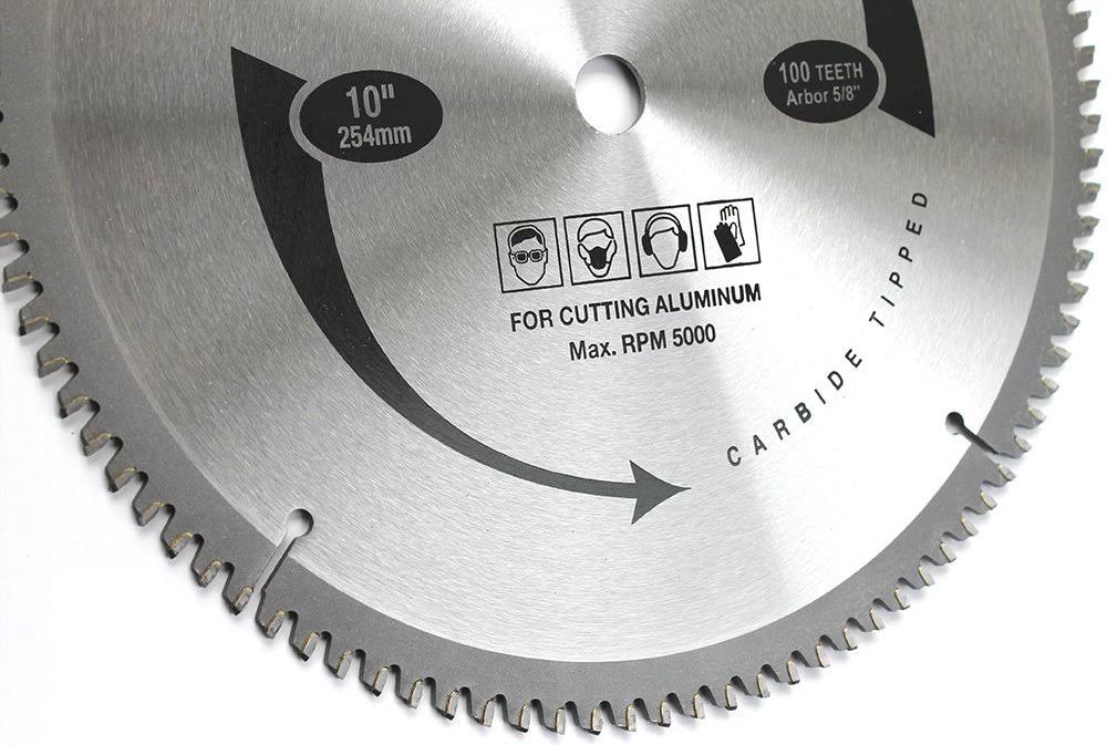 10-Inch 100T Carbide Tooth Saw Blade with 5/8-Inch Arbor R854770