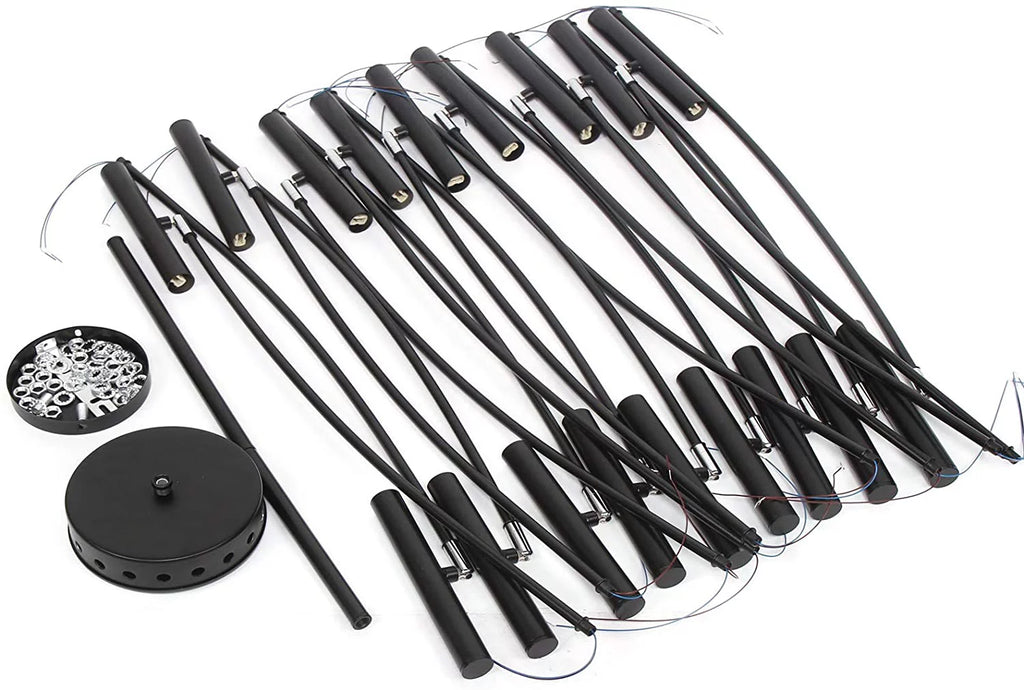 Black Metal 18 Lights Chandelier Z43526