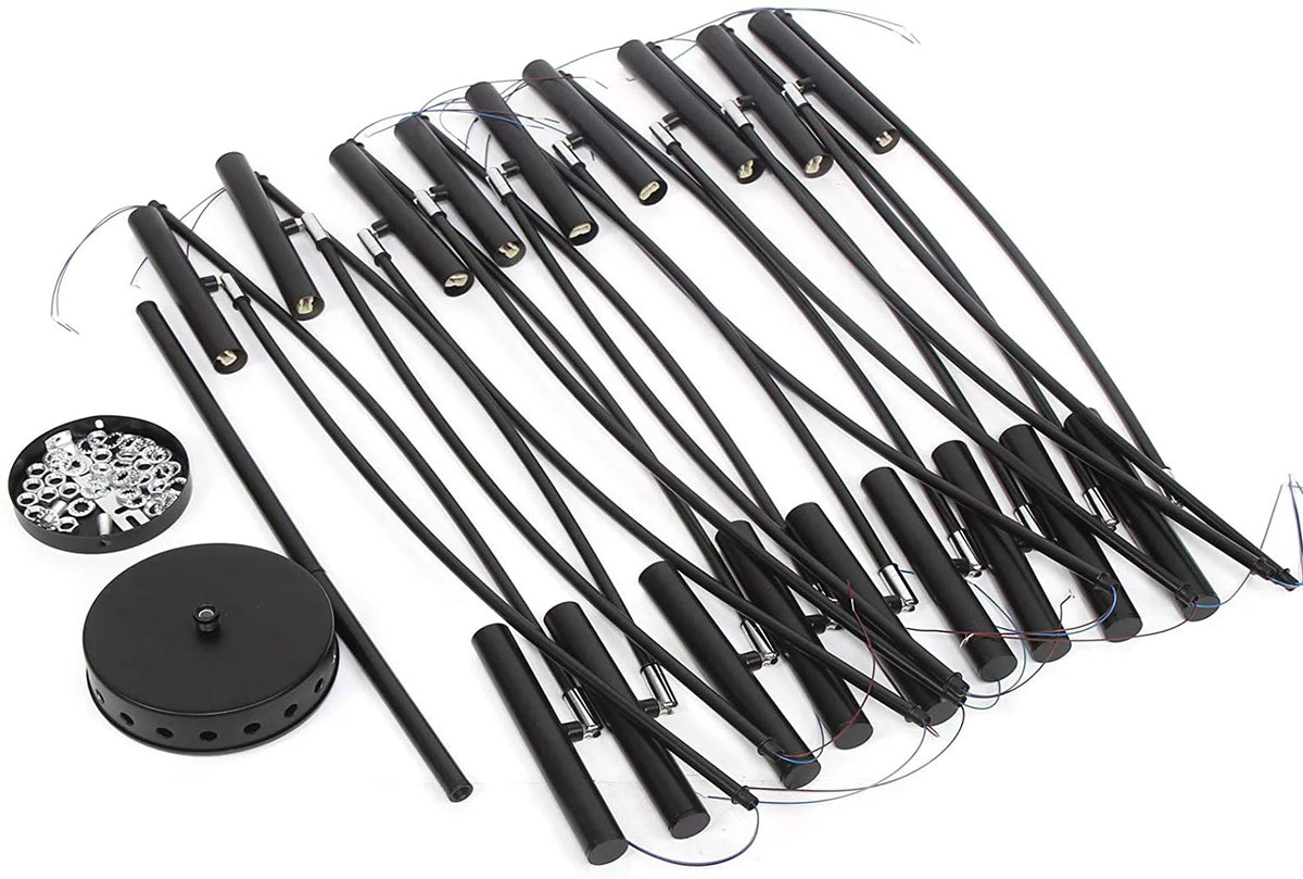 Black Metal 18 Lights Chandelier Z43526