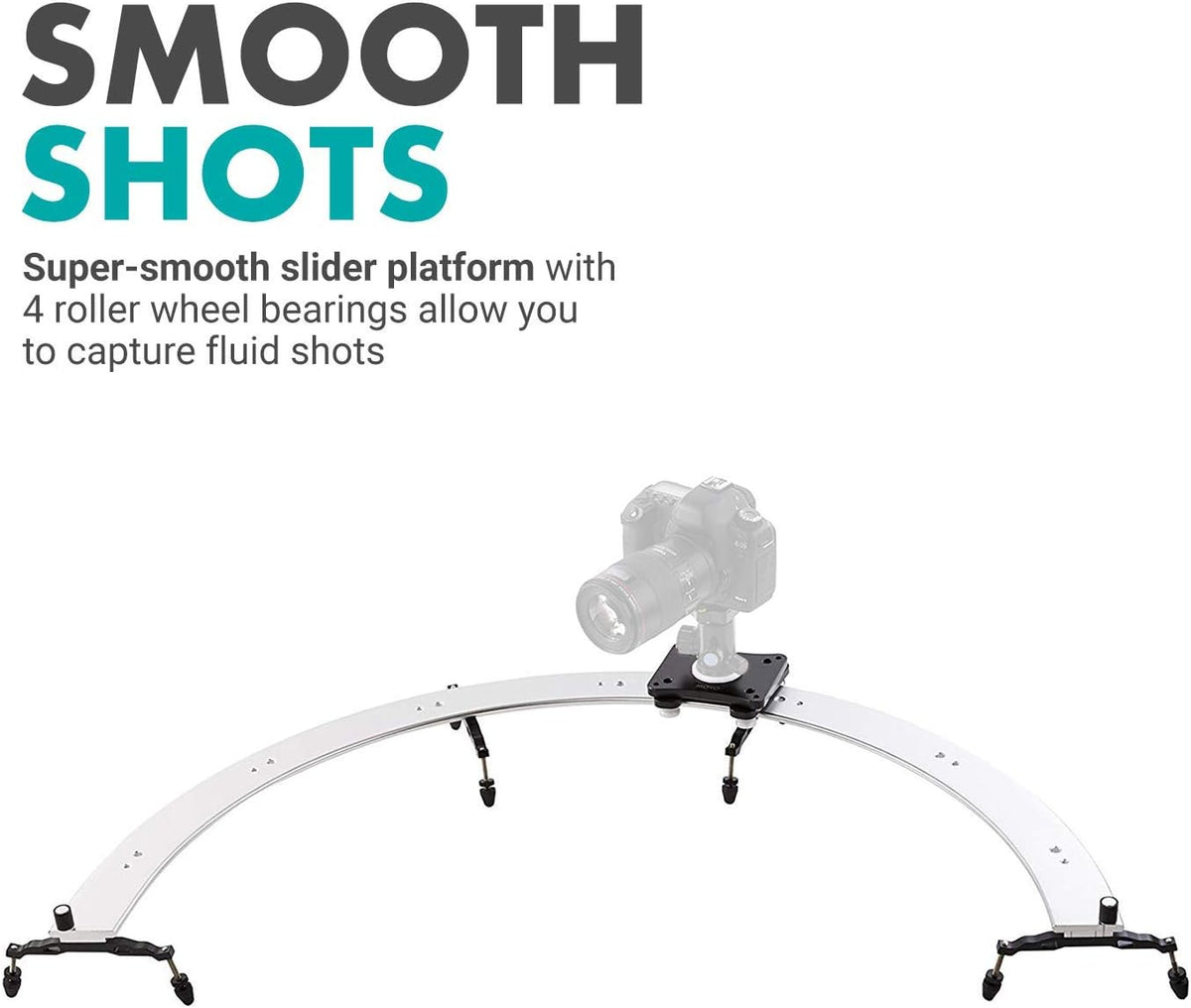 Panoramic 180° Circular Camera Sliding Track System with Roller Bearing Sliding Platform A198