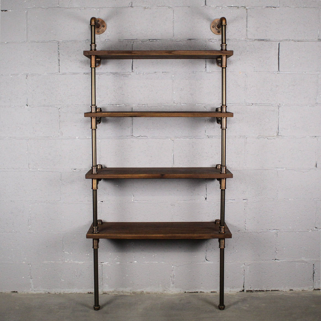 Rustic Bronze Etagere Bookcase Display Y8413