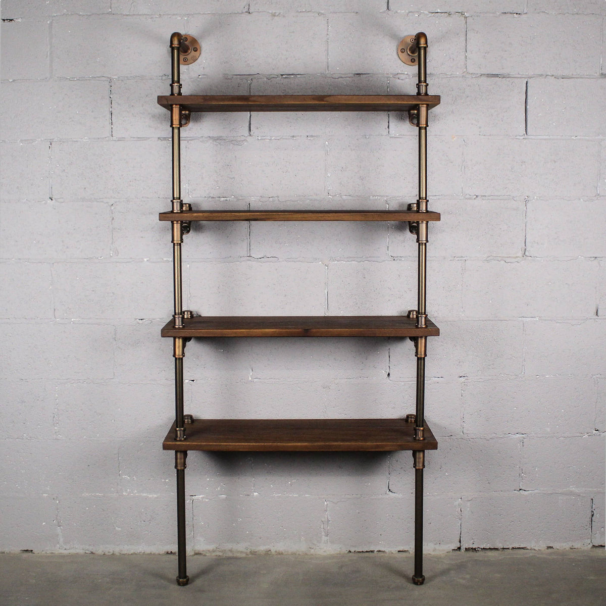Rustic Bronze Etagere Bookcase Display Y8413