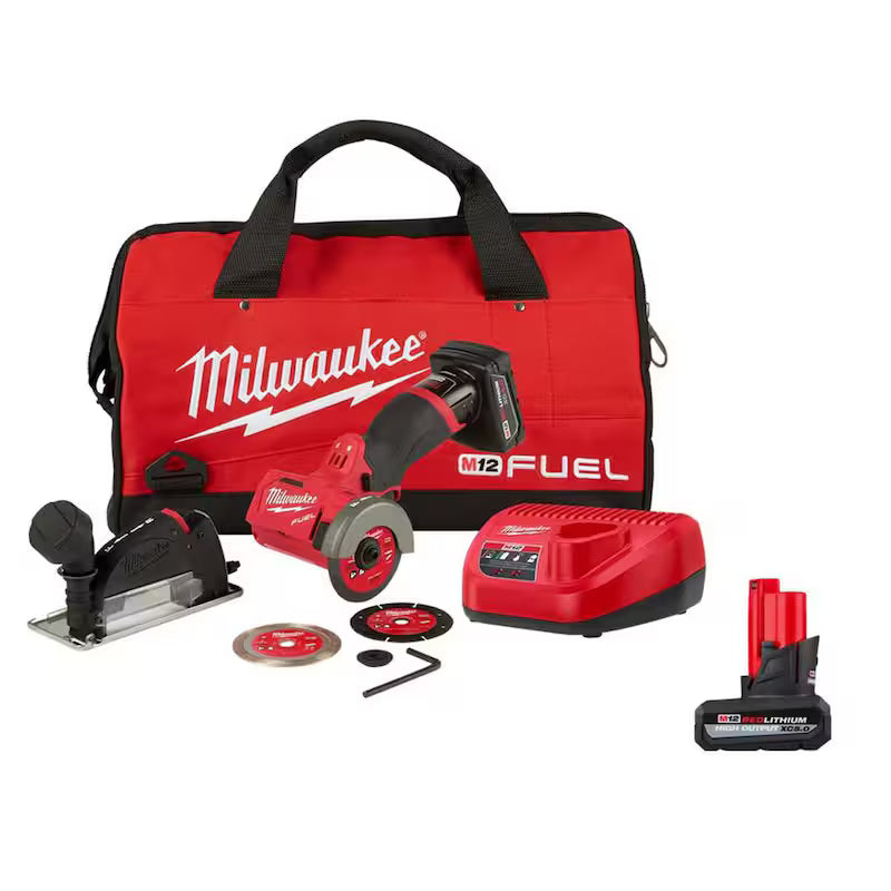 12V Cordless Brushless Cut Off Saw Kit with 5.0 Ah Battery H460