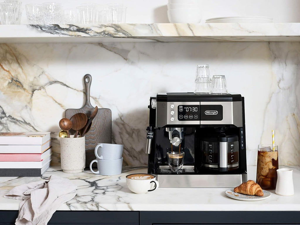 10-Cup Combination Coffee Maker & Espresso Machine with Milk Frother F516