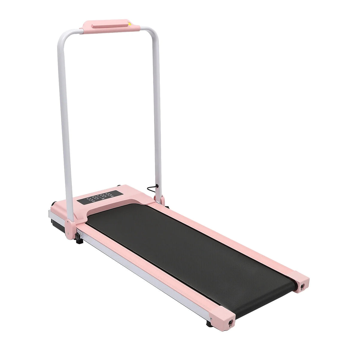 Folding Compact Treadmill 220 lbs Capacity Pink/Black V181