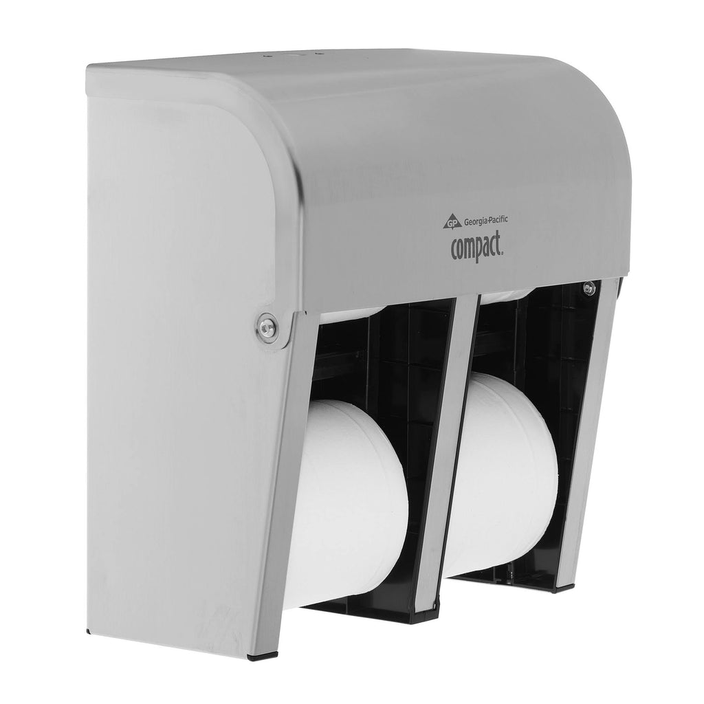 Compact Coreless Quad-Roll Vertical Bathroom Tissue Dispenser U30163