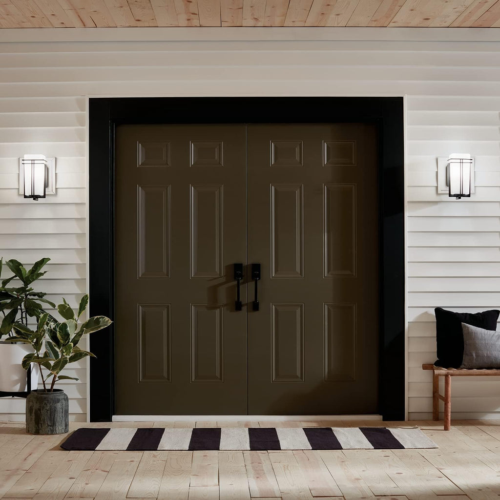 1 Light Black Outdoor Wall Light G97072