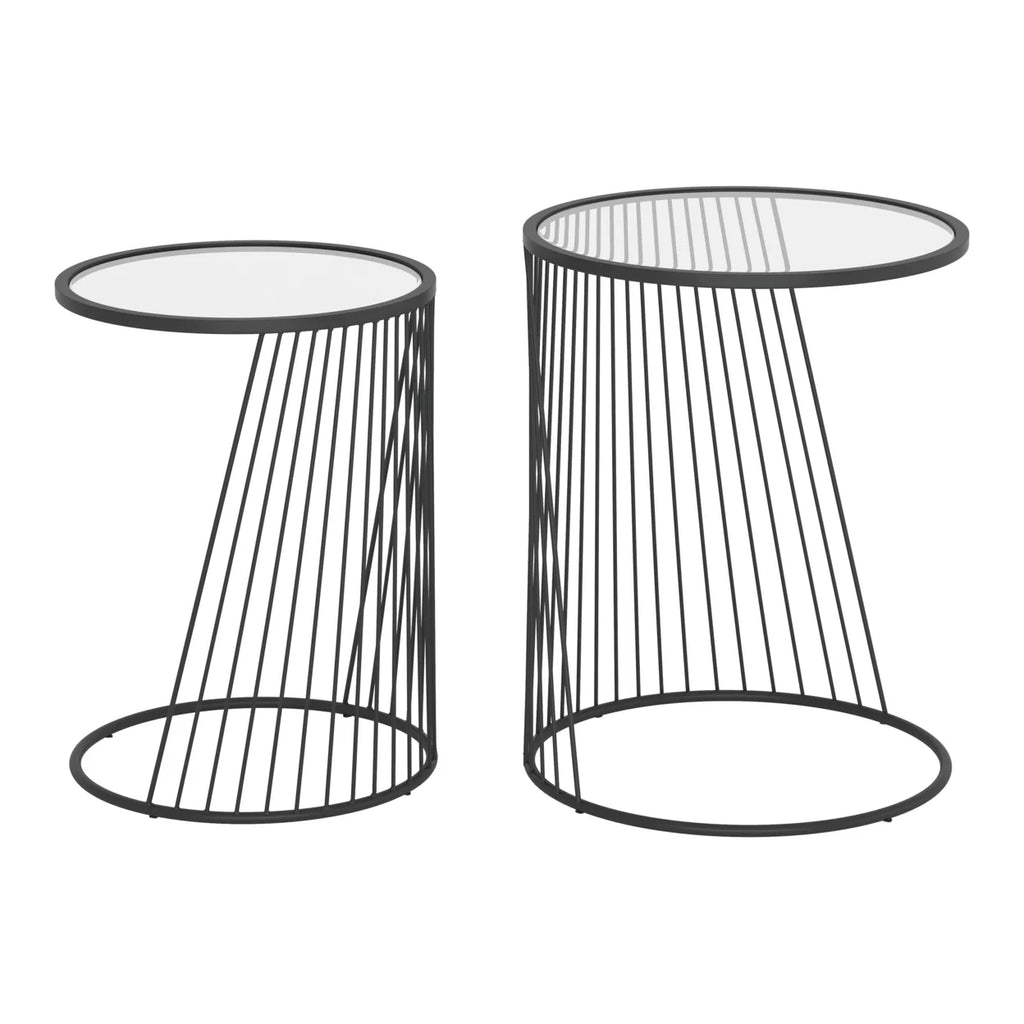 Black Nesting Table Set C194