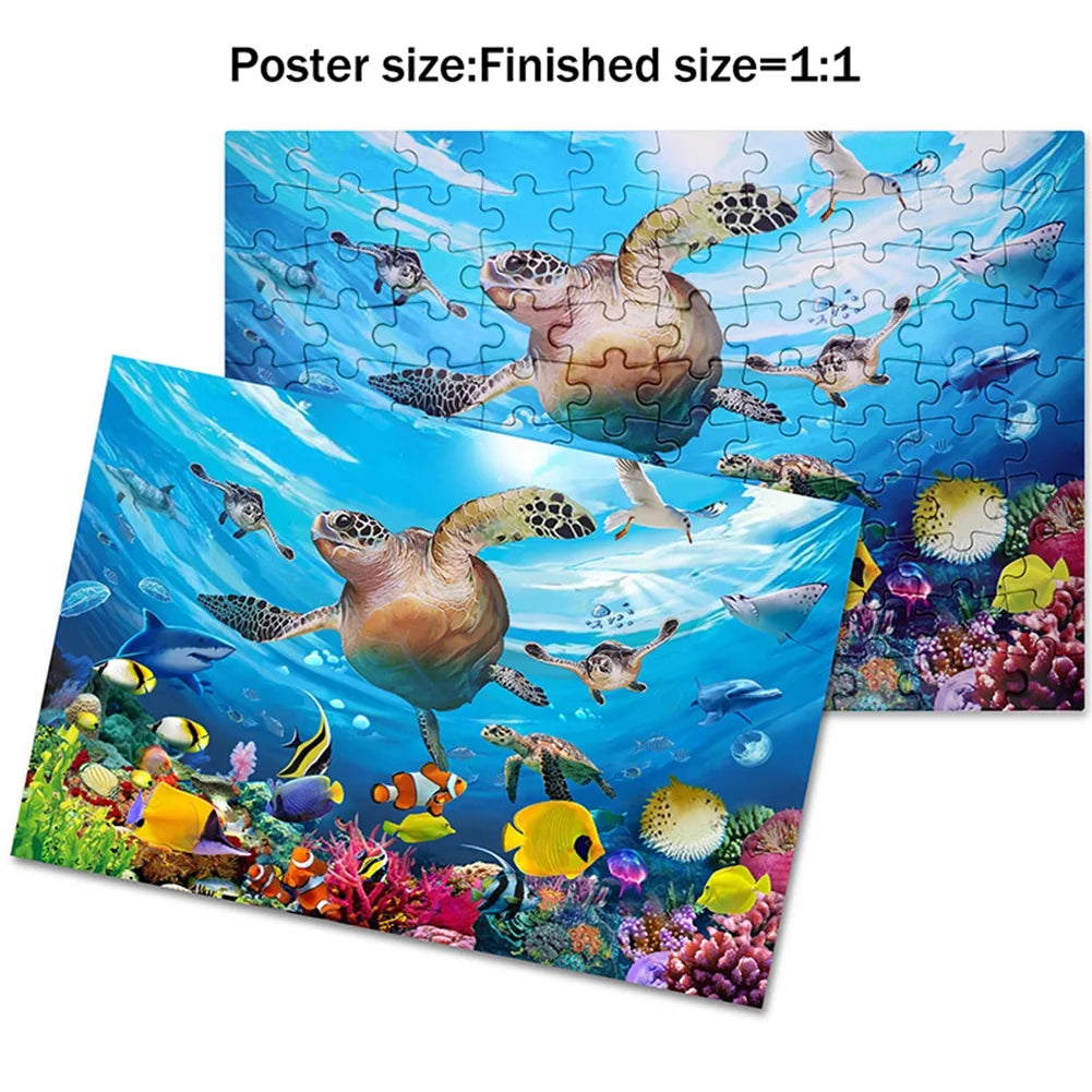 100 Pieces Underwater World Puzzle Educational Toy S274406